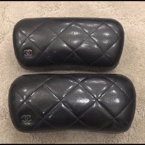 Set of two authentic Chanel sunglass cases
